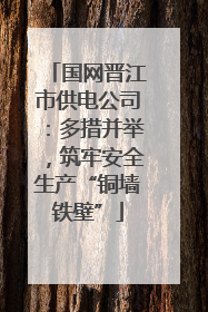 国网晋江市供电公司：多措并举，筑牢安全生产“铜墙铁壁”