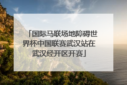 国际马联场地障碍世界杯中国联赛武汉站在武汉经开区开赛