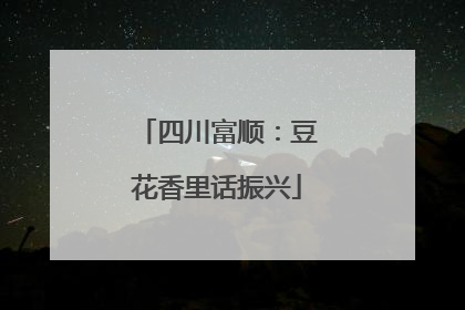 四川富顺：豆花香里话振兴