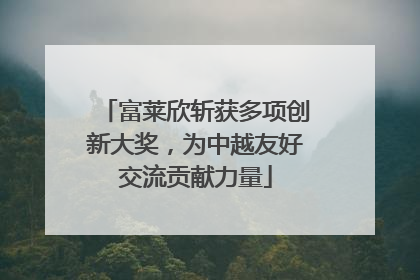 富莱欣斩获多项创新大奖，为中越友好交流贡献力量