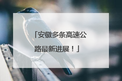 安徽多条高速公路最新进展！