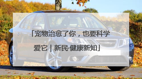 宠物治愈了你，也要科学爱它｜新民·健康新知