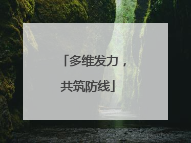 多维发力，共筑防线
