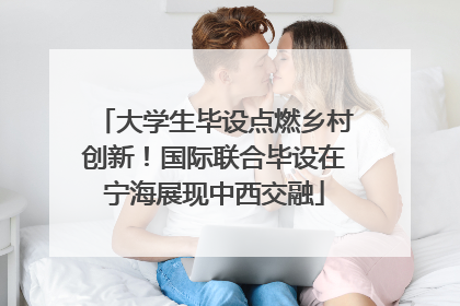 大学生毕设点燃乡村创新！国际联合毕设在宁海展现中西交融