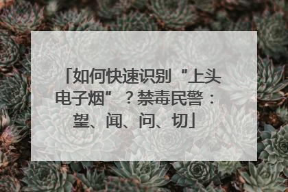 如何快速识别“上头电子烟”？禁毒民警：望、闻、问、切