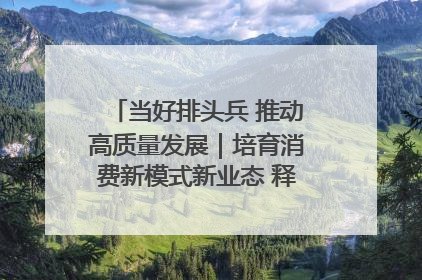 当好排头兵 推动高质量发展｜培育消费新模式新业态 释放经济增长新动能