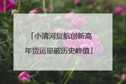 小清河复航创新高 年货运量破历史峰值