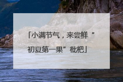 小满节气，来尝鲜“初夏第一果”枇杷