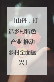 山丹：打造乡村特色产业 推动乡村全面振兴