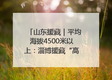 山东援藏｜平均海拔4500米以上：淄博援藏“高”在哪里？