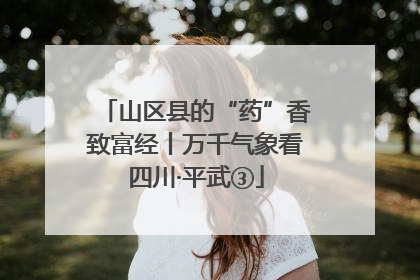 山区县的“药”香致富经丨万千气象看四川·平武③
