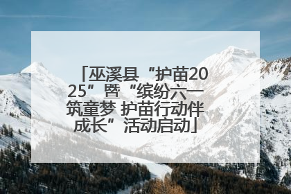 巫溪县“护苗2025”暨“缤纷六一筑童梦 护苗行动伴成长”活动启动