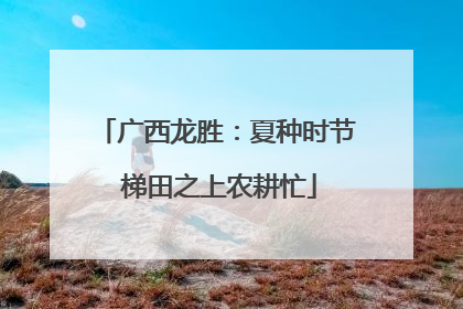 广西龙胜：夏种时节 梯田之上农耕忙