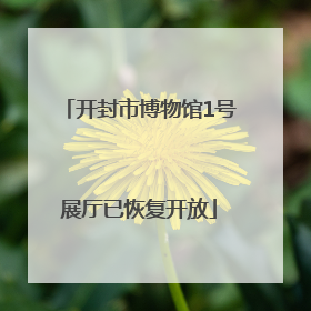 开封市博物馆1号展厅已恢复开放