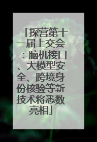 探营第十一届上交会：脑机接口、大模型安全、跨境身份核验等新技术将悉数亮相