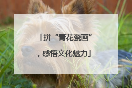拼“青花瓷画”，感悟文化魅力