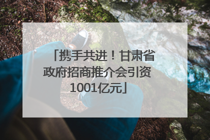 携手共进！甘肃省政府招商推介会引资1001亿元