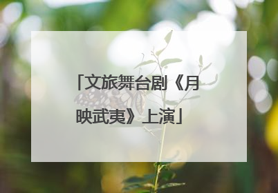 文旅舞台剧《月映武夷》上演
