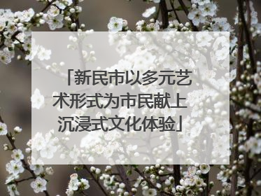新民市以多元艺术形式为市民献上沉浸式文化体验