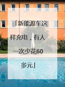 新能源车这样充电，有人一次少花60多元
