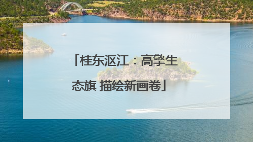 桂东沤江：高擎生态旗 描绘新画卷