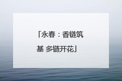永春：香链筑基 多链开花
