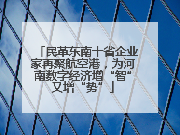民革东南十省企业家再聚航空港，为河南数字经济增“智”又增“势”