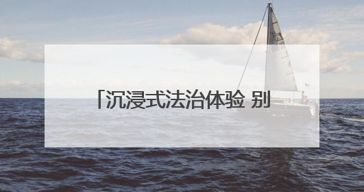 沉浸式法治体验 别样“法治儿童节”