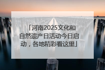 河南2025文化和自然遗产日活动今日启动，各地精彩看这里