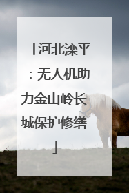 河北滦平：无人机助力金山岭长城保护修缮