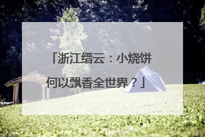 浙江缙云：小烧饼何以飘香全世界？