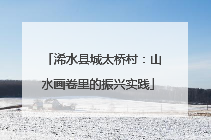 浠水县城太桥村：山水画卷里的振兴实践