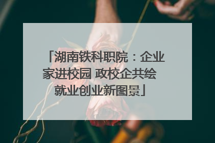 湖南铁科职院：企业家进校园 政校企共绘就业创业新图景