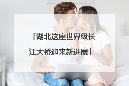 湖北这座世界级长江大桥迎来新进展