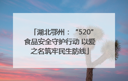 湖北鄂州：“520”食品安全守护行动 以爱之名筑牢民生防线