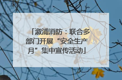 溆浦消防：联合多部门开展“安全生产月”集中宣传活动