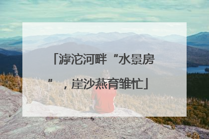 滹沱河畔“水景房”，崖沙燕育雏忙