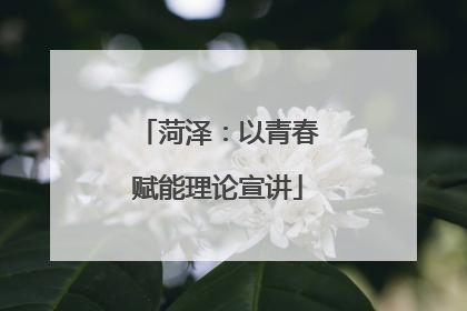菏泽：以青春赋能理论宣讲
