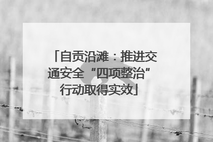 自贡沿滩：推进交通安全“四项整治”行动取得实效