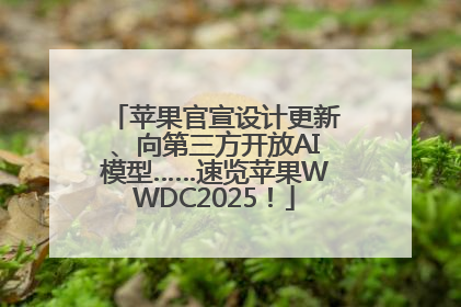 苹果官宣设计更新、向第三方开放AI模型……速览苹果WWDC2025！