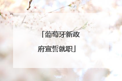 葡萄牙新政府宣誓就职