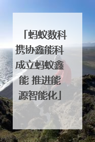 蚂蚁数科携协鑫能科成立蚂蚁鑫能 推进能源智能化