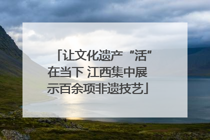 让文化遗产“活”在当下 江西集中展示百余项非遗技艺