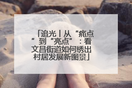 追光丨从“痛点”到“亮点”：看文昌街道如何绣出村居发展新图景