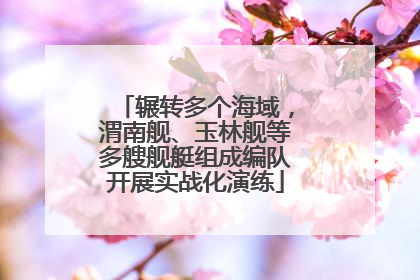 辗转多个海域，渭南舰、玉林舰等多艘舰艇组成编队开展实战化演练