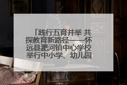 践行五育并举 共探教育新路径——怀远县淝河镇中心学校举行中小学、幼儿园班主任论坛活动