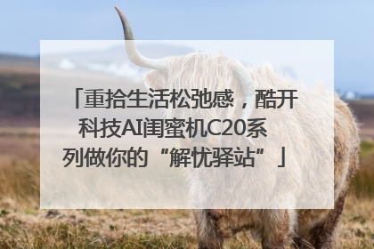 重拾生活松弛感，酷开科技AI闺蜜机C20系列做你的“解忧驿站”