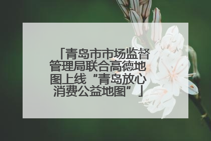 青岛市市场监督管理局联合高德地图上线“青岛放心消费公益地图”