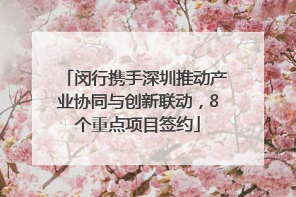 闵行携手深圳推动产业协同与创新联动，8个重点项目签约