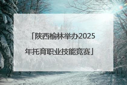 陕西榆林举办2025年托育职业技能竞赛